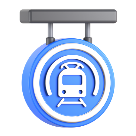Subway Sign  3D Icon
