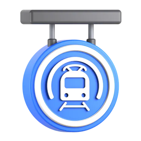 Subway Sign  3D Icon