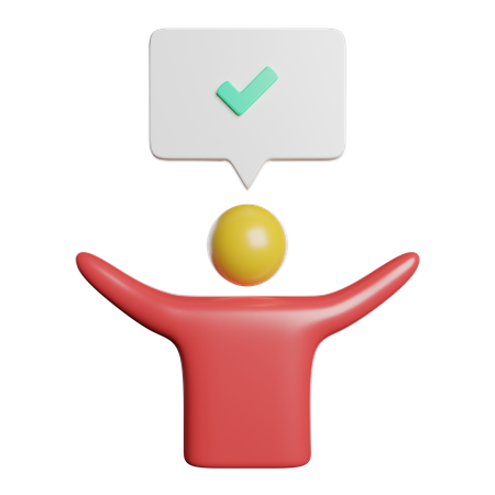 Succès  3D Icon