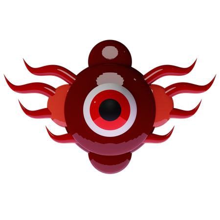 Succès Seigneur Démoniaque avec des Ailes Rouges et un Œil Vert  3D Icon
