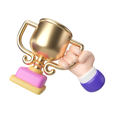 Trophée de réussite  3D Icon