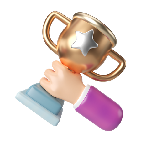 Trophée de réussite  3D Icon