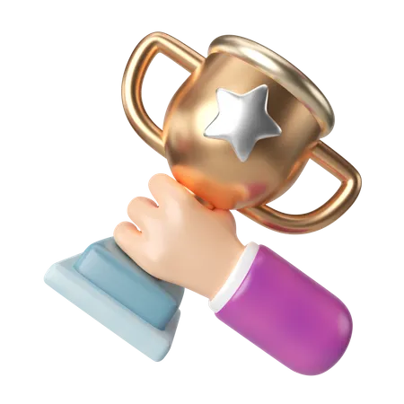 Trophée de réussite  3D Icon