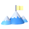 3d mountain logo