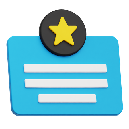 合格証明書  3D Icon