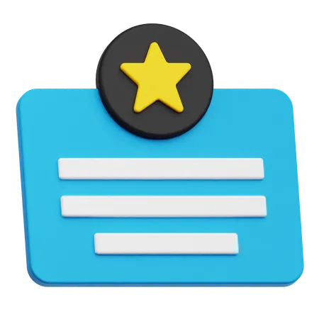 合格証明書  3D Icon
