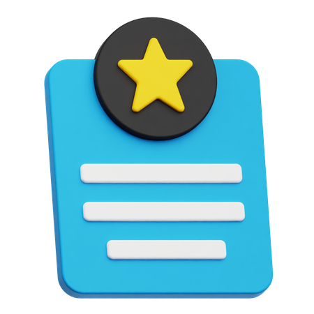 合格証明書  3D Icon
