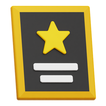 合格証明書  3D Icon