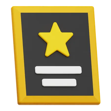 合格証明書  3D Icon