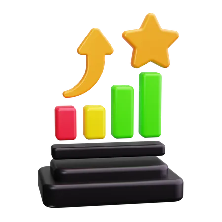 Success chart  3D Icon