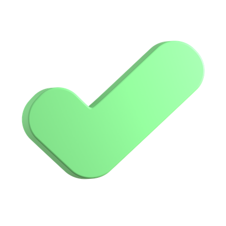 Success Checkmark  3D Icon
