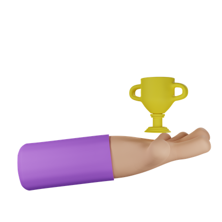 Success In Hand  3D Icon