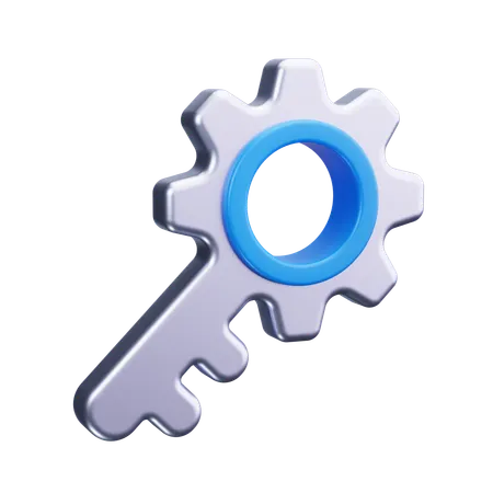 Success Key  3D Icon