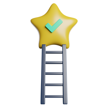 Success Ladder  3D Icon