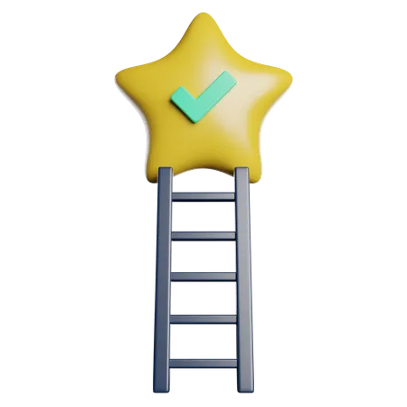 Success Ladder  3D Icon