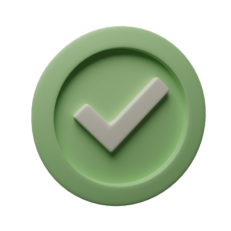 Success Notification  3D Icon