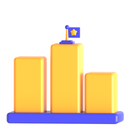 Success On Top  3D Icon