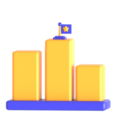 Success On Top  3D Icon