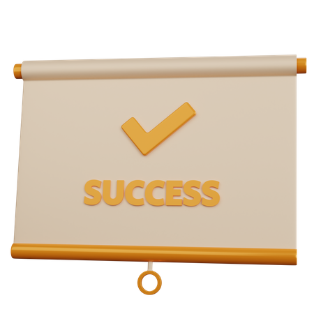 Success Presentation  3D Icon