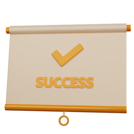 Success Presentation 3D Icon
