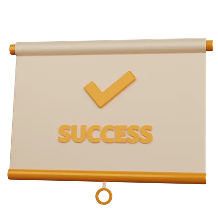 Success Presentation  3D Icon