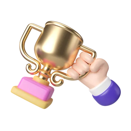 Success Trophy 3D Icon