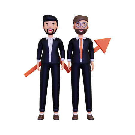 Successful Business Partners  3D Icon