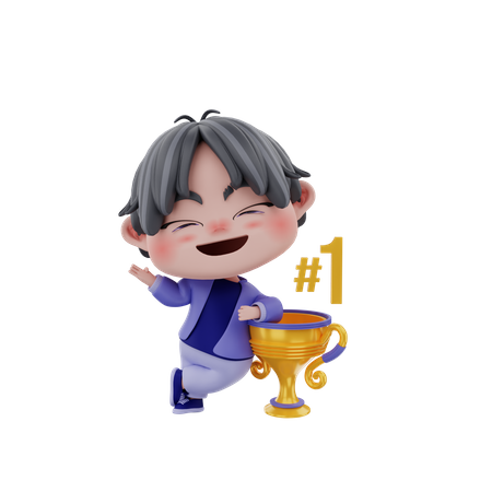 Successful business person  3D Icon