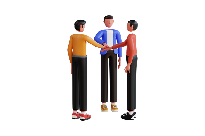 Successful Business Team  3D Illustration