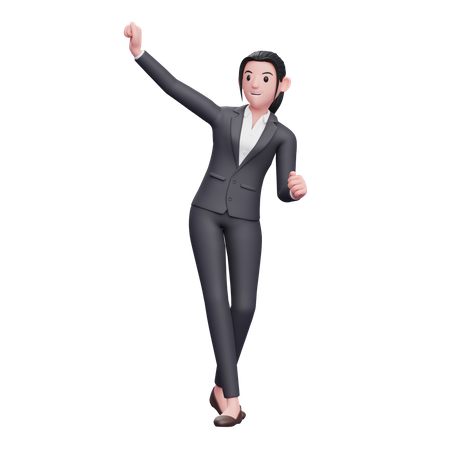 Successful Business woman  3D Illustration