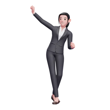 Successful Business woman  3D Illustration