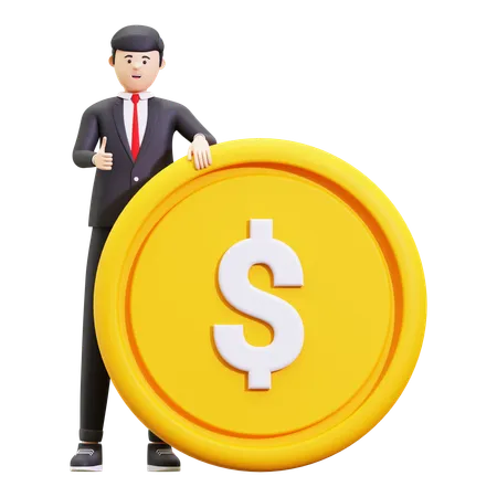 Successful Businessman  3D Illustration