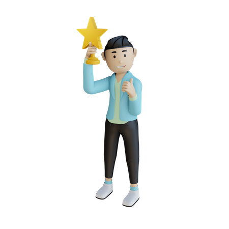 Successful Businessman  3D Icon
