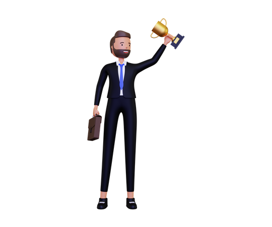 Successful Businessman  3D Icon