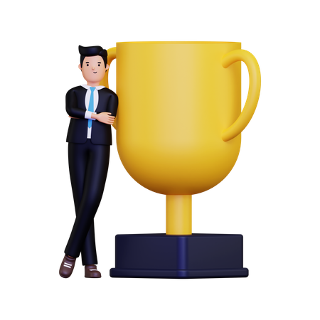 Successful Businessman  3D Icon