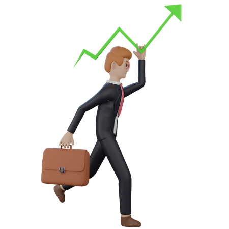 Successful Businessman  3D Icon