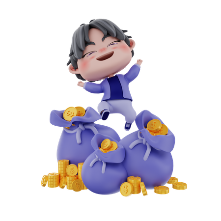 Successful Businessman  3D Icon