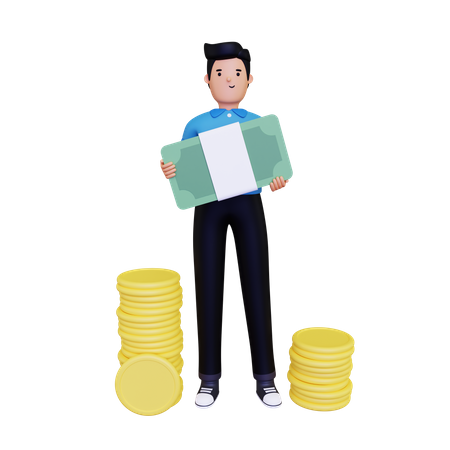 Successful Businessman  3D Illustration