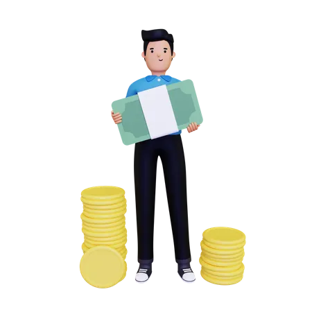 Successful Businessman  3D Illustration