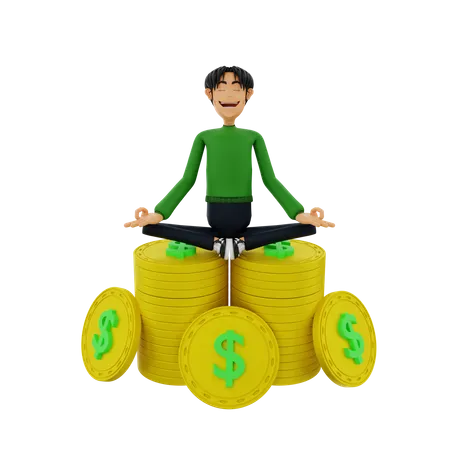 Successful Businessman  3D Illustration