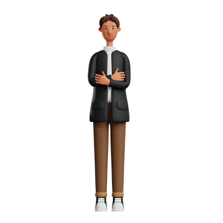 Successful Businessman  3D Illustration