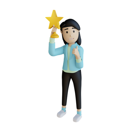 Successful Businesswoman  3D Icon
