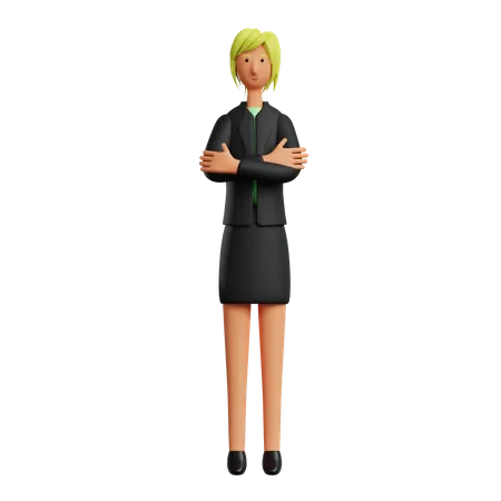 Successful Businesswoman  3D Illustration