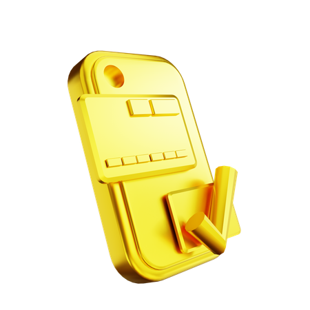 Successful Card Payment  3D Illustration