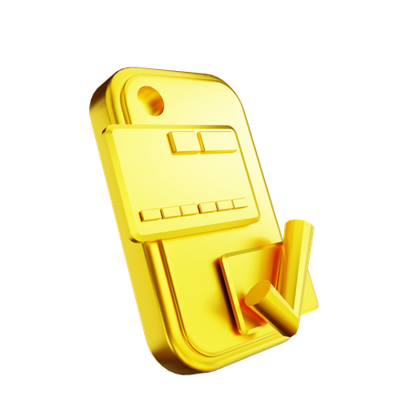 Successful Card Payment 3D Illustration