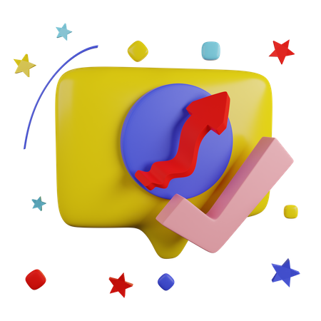 Successful Growth  3D Icon