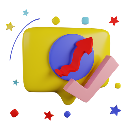 Successful Growth 3D Icon