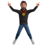 victory pose emoji 3d