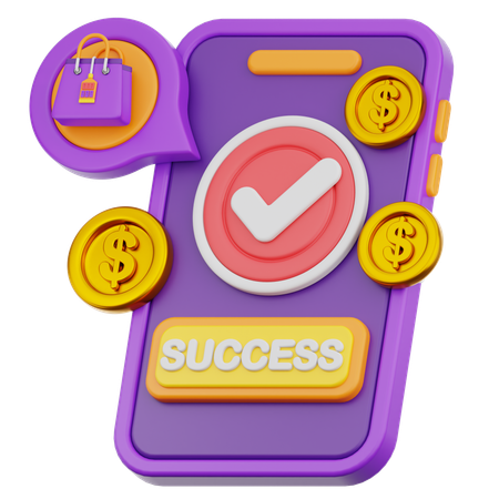 Successful Transaction  3D Icon