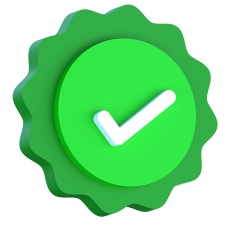 Successfully Done  3D Icon